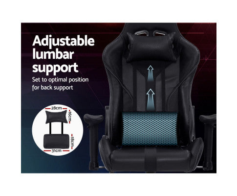 WILBUR OFFICE COMPUTER GAMING CHAIR - BLACK