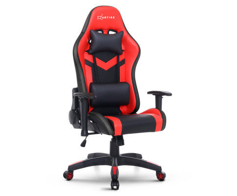 TEARNEY OFFICE COMPUTER CHAIR WITH LED LIGHTS - BLACK & RED