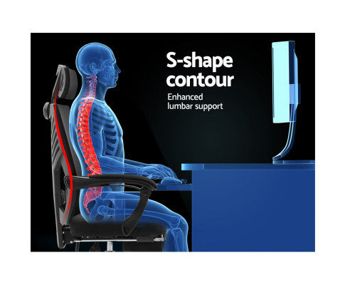 CORVINA RECLINING OFFICE COMPUTER  CHAIR  - BLACK