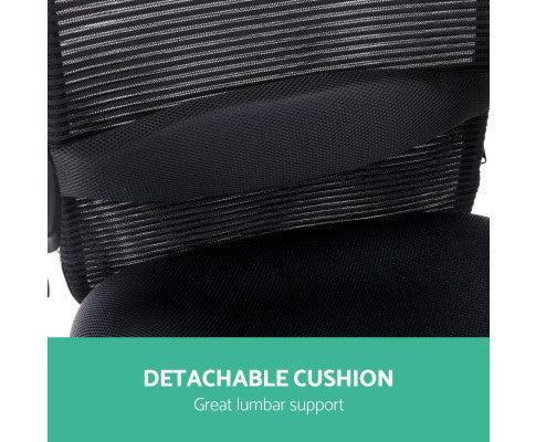 BECKHAM HIGH BACK OFFICE CHAIR - BLACK