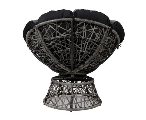GARDON PAPASAN CHAIR AND SIDE TABLE - GREY