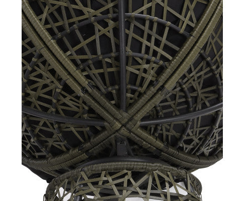 GARDON PAPASAN CHAIR AND SIDE TABLE SET - GREY