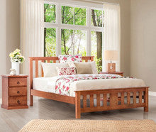 CARRINGTON KING 3 PIECE (BEDSIDE) BEDROOM SUITE WITH STANDARD CASE GOODS - GOLDEN OAK