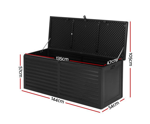 MADIGAN OUTDOOR/INDOOR STORAGE BOX BENCH - BLACK