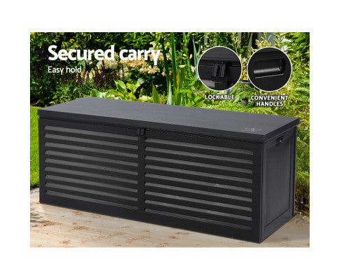 MADIGAN OUTDOOR/INDOOR STORAGE BOX BENCH - BLACK