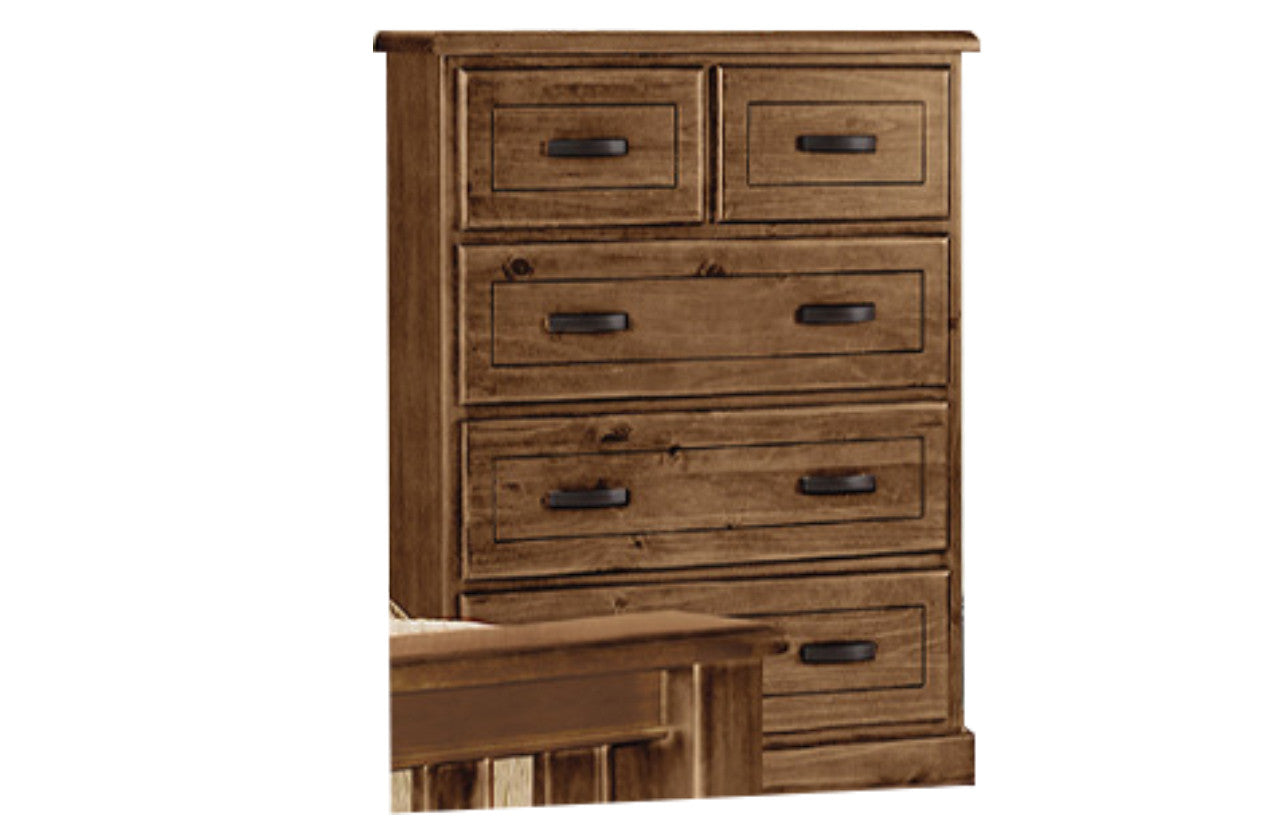 OAKLEY 5 DRAWER TALLBOY - TUSCAN