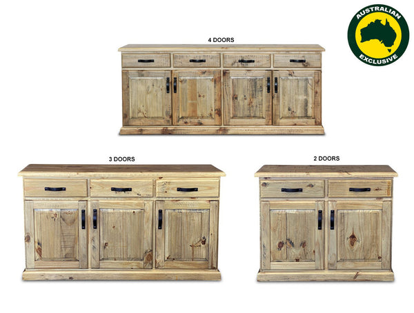 OUTBACK (AUSSIE MADE) BUFFET COLLECTION - ASSORTED STAINED COLOURS