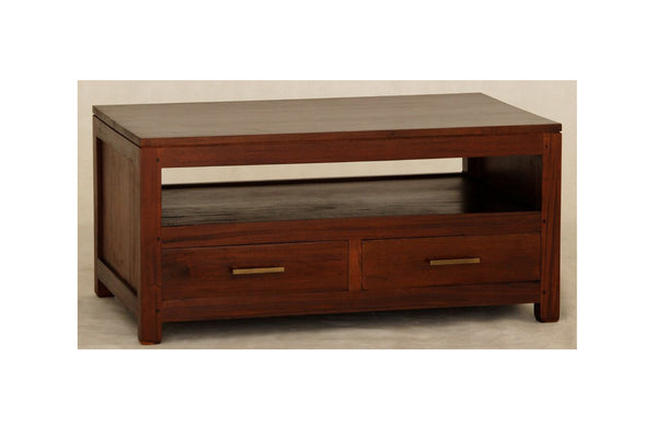 PARIS 4 DRAWER COFFEE TABLE (CT 004 PNMK) - 1000(W) X 600(D) -MAHOGANY