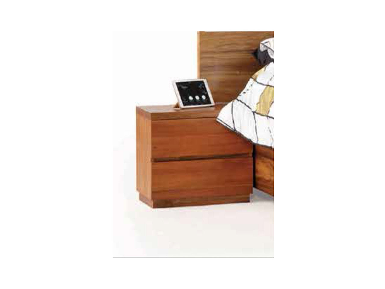 PETRINO KING 3 PIECE (BEDSIDE) BEDROOM SUITE - BLACKWOOD