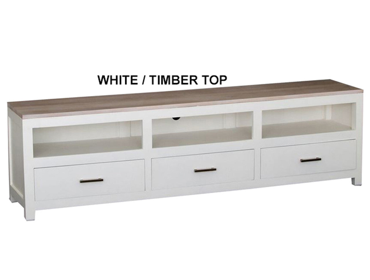 PARIS 3 DRAWER LOW ENTERTAINMENT UNIT - 540(H) X 1900(W) - ASSORTED COLOURS