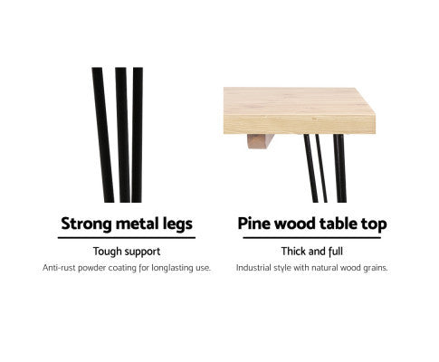 JAGGER WOODEN DINING TABLE - 1000(W) x 650(D) - AS PICTURED