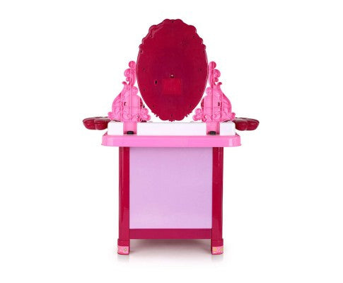 KEEZ 30 PIECES KIDS DRESSING TABLE WITH MIRROR - PINK