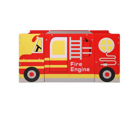 TOYO FIRE TRUCK KIDS DINING TABLE & CHAIR SET - RED