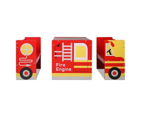 TOYO FIRE TRUCK KIDS DINING TABLE & CHAIR SET - RED