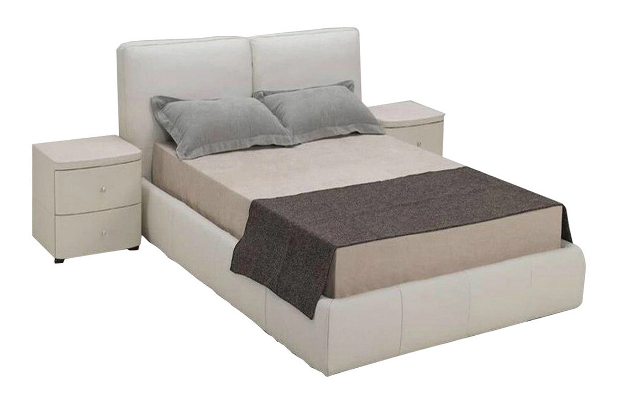 QUEEN POMERHAE LEATHERETTE BED (388) - ASSORTED COLORS