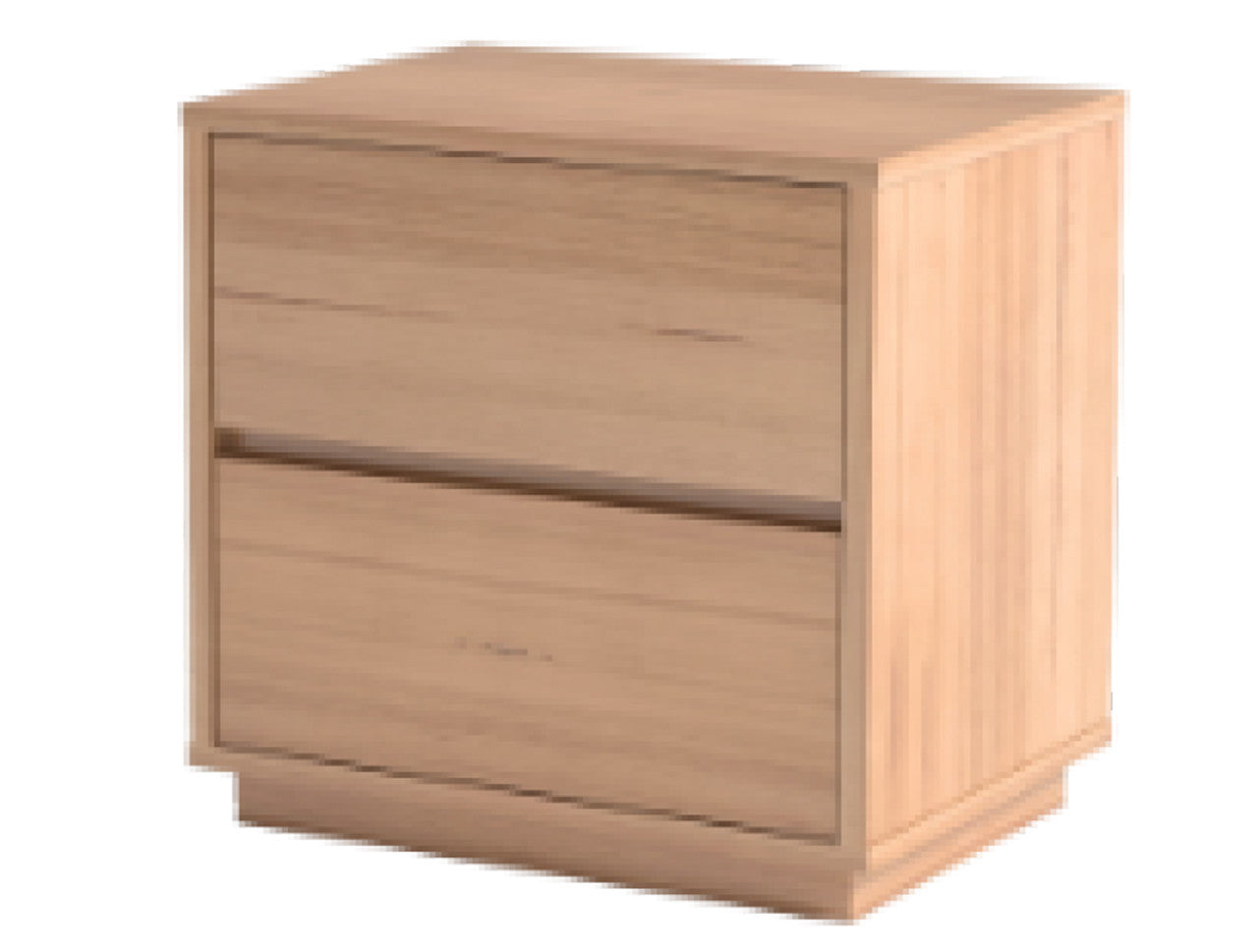 PADERNAL KING 3 PIECE (BEDSIDE) BEDROOM SUITE WITH UNDERBED STORAGE DRAWERS - MESSMATE