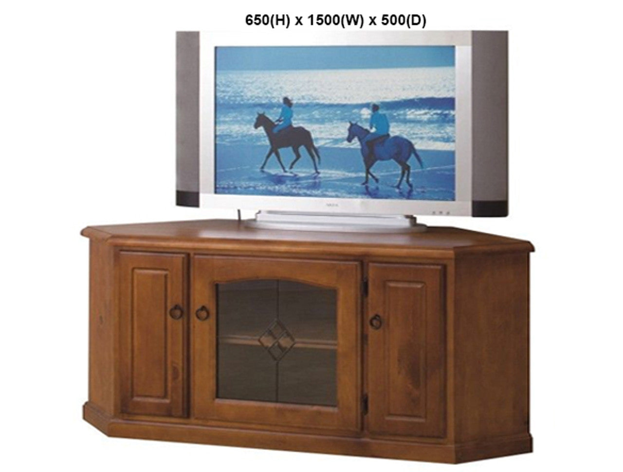 PANDORA (AUSSIE MADE) T.V. CORNER UNIT WITH TWIN PULL-OUTS (PLAIN GLASS) COLLECTION - ASSORTED STAINED COLOURS - STARTING FROM $899