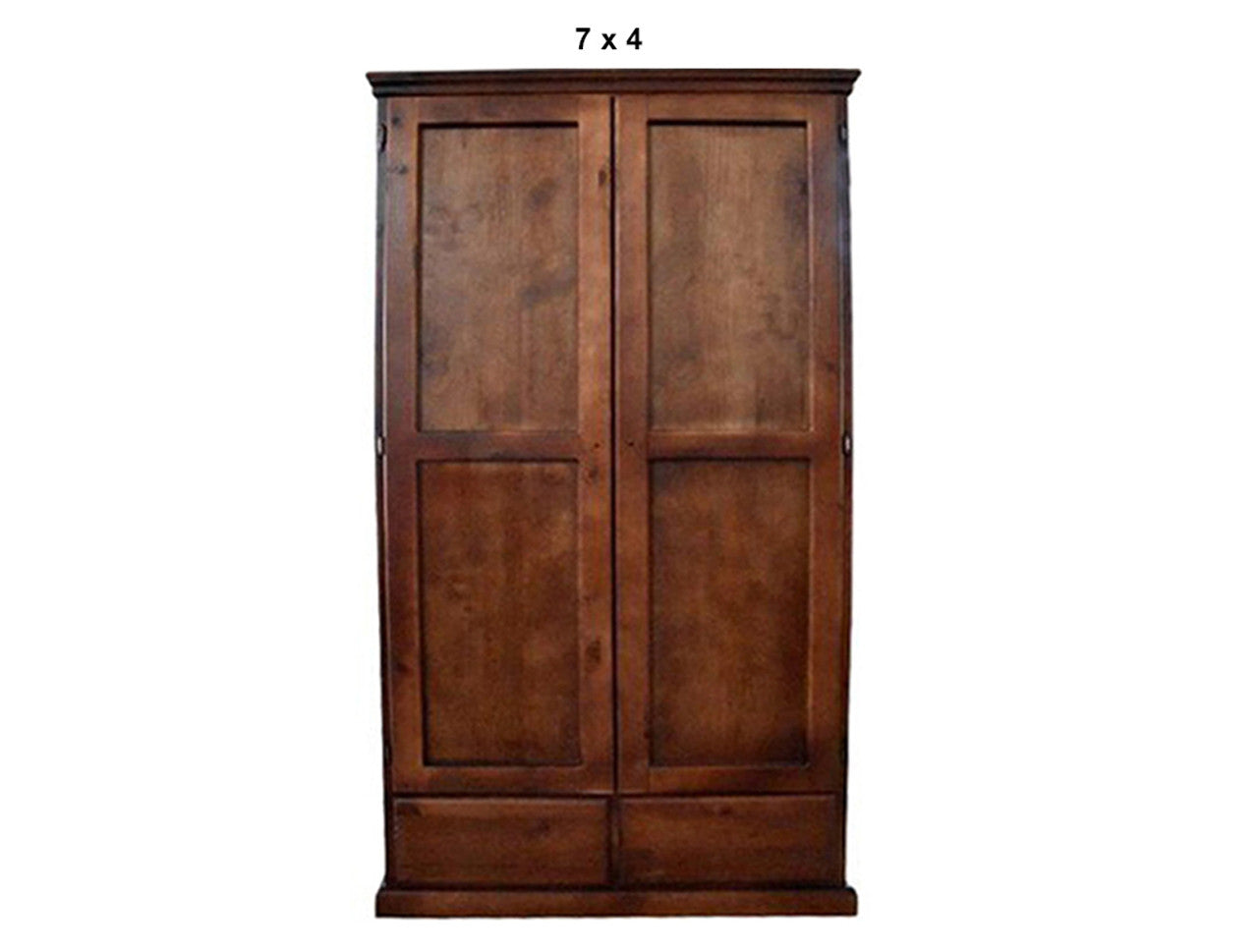 PINEHURST (AUSSIE MADE) 2 SMOOTH DOOR / 2 DRAWER WARDROBE COLLECTION - ASSORTED STAINED COLOURS - STARTING FROM $999