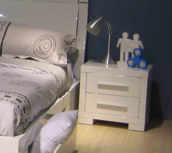 PRIMA BEDSIDE (BE-963) - HIGH GLOSS WHITE