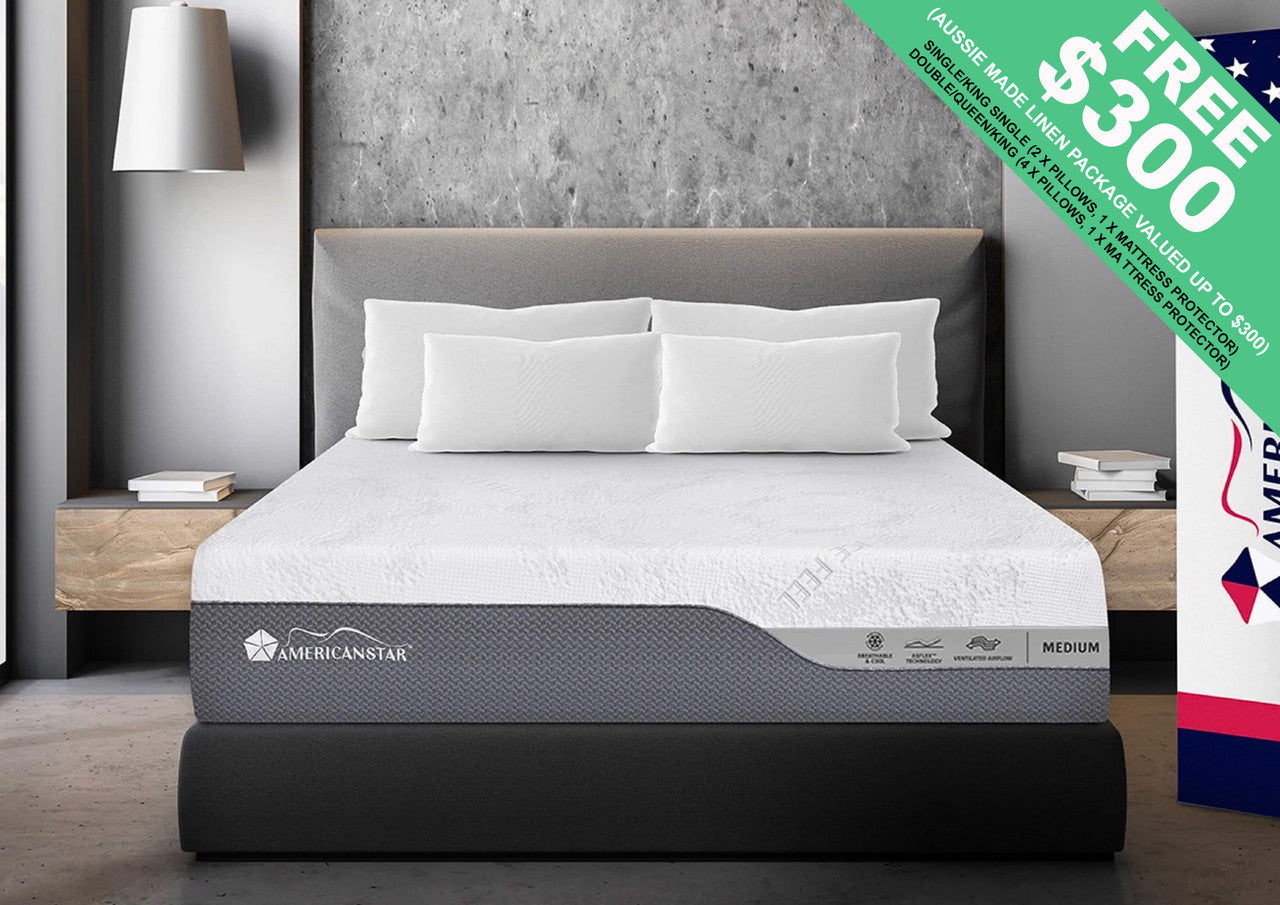 King Single Primerest Ultra Pocket Spring With Cool Gel Visco + Cool Touch Fabric - Medium Firm
