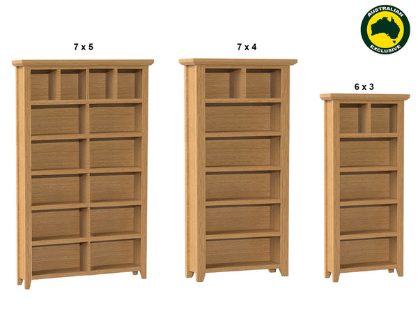 PRINCIPLE (AUSSIE MADE) HIGHLINE BOOKCASE COLLECTION - ASSORTED COLOURS