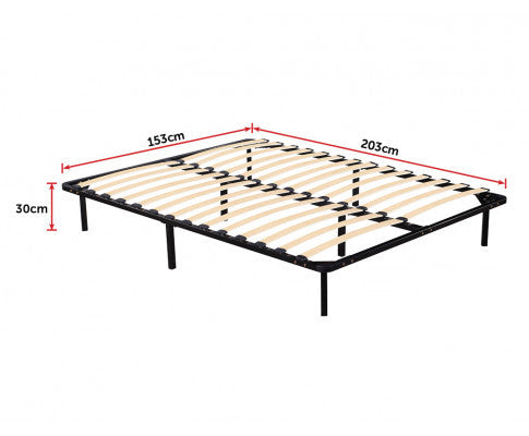 QUEEN DUBLIN METAL BED FRAME - BLACK