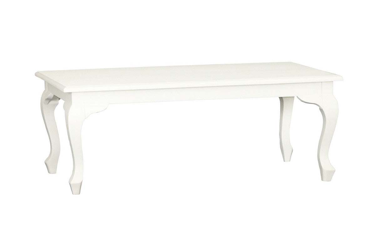 QUEEN ANN MAHOGANY COFFEE TABLE 1200(W) X 700(D) - WHITE