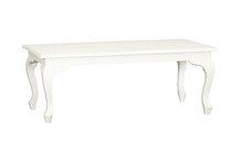 QUEEN ANN MAHOGANY COFFEE TABLE 1200(W) X 700(D) - WHITE
