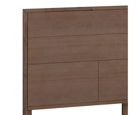 KING GAILE ACACIA TIMBER BED FRAME - AS PICTURED