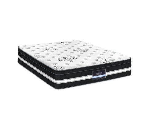 QUEEN QUARTZ EURO TOP COOL GEL POCKET SPRING MATTRESS - MEDIUM FIRM