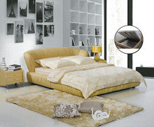 QUEEN DAVIDSON LEATHERETTE BED (A9112) WITH GAS LIFT UNDERBED STORAGE - ASSORTED COLOURS