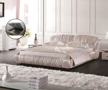 QUEEN HUGO LEATHERETTE BED (A9082) WITH GAS LIFT UNDERBED STORAGE - ASSORTED COLOURS