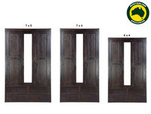 QUINN / OZARK (AUSSIE MADE) 3 DOOR / 4 DRAWER MIRROR WARDROBE COLLECTION - ASSORTED STAINED COLOURS - STARTING FROM $1299