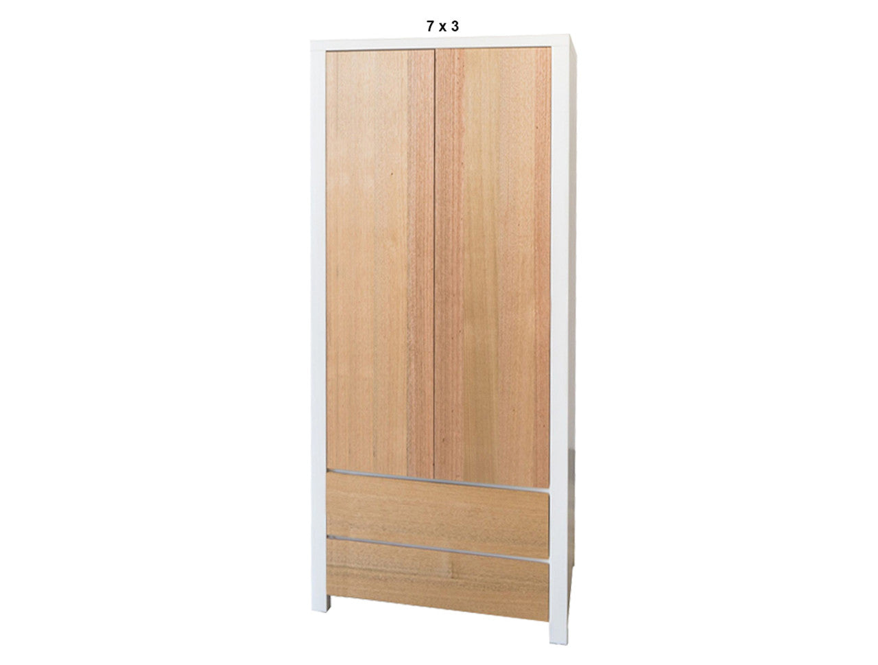 QUINN (AUSSIE MADE) 2 DOOR / 2 DRAWER MIRROR WARDROBE COMBO (LHS OR RHS FACING) COLLECTION - ASSORTED PAINTED / STAINED COLOURS - STARTING FROM $1699