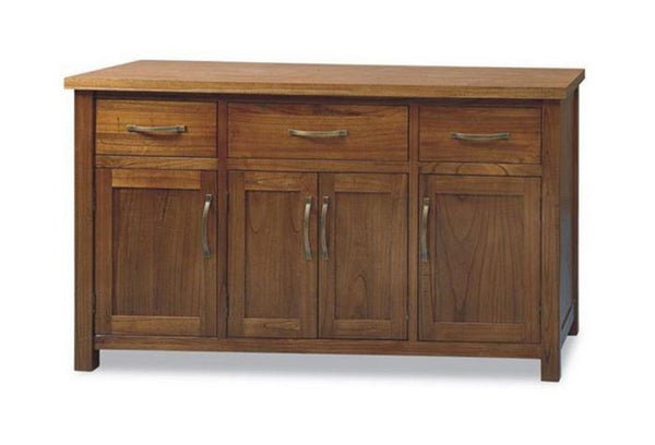 RADIUS (VTO-012) 4 DOOR BUFFET WITH 3 DRAWERS (MODEL 20-15-19-3-1-14-1) - 885(H) X 1610(W) - NATURAL FINISH