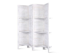 STINROM ROOM DIVIDER PRIVACY SCREEN FOLDABLE PARTITION STAND - WHITE