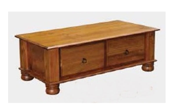 REBECCA COFFEE TABLE WITH 2 DRAWERS - 1200(W) X 600(D) - BLACKWOOD (1054)