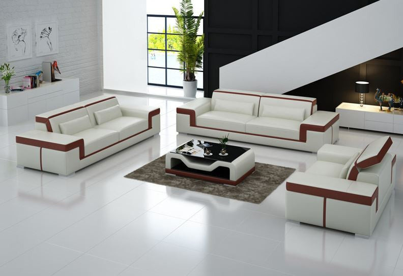 MAYOR (G8020D) 3 SEATER + 2 SEATER + 1 SEATER LOUNGE SUITE WITH COFFEE TABLE - CHOICE OF LEATHER AND ASSORTED COLOURS AVAILABLE