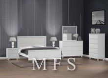 KING SWANWORTH (CUSTOM MADE) 4 PIECE (TALLBOY) BEDROOM SUITE - ASSORTED COLOURS