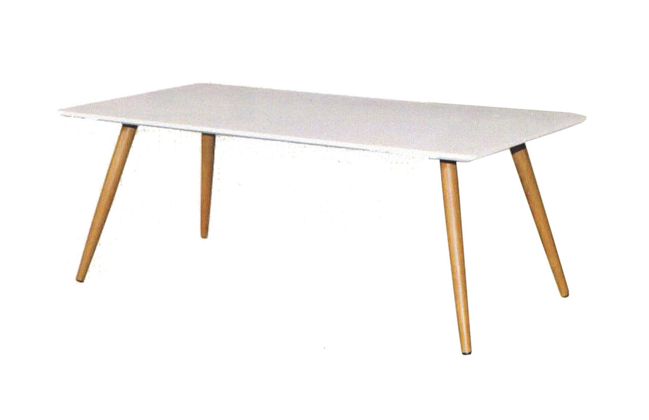 RETRO COFFEE TABLE 1200(W) x 600(D)- MATTE WHITE