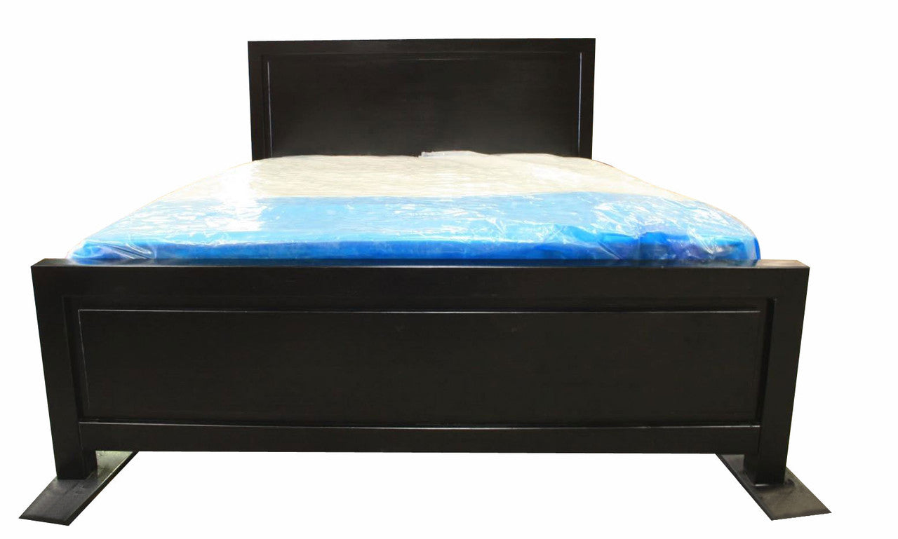 KING RONDO (AUSSIE MADE) SOLID PINE PANEL BED - ASSORTED COLOURS