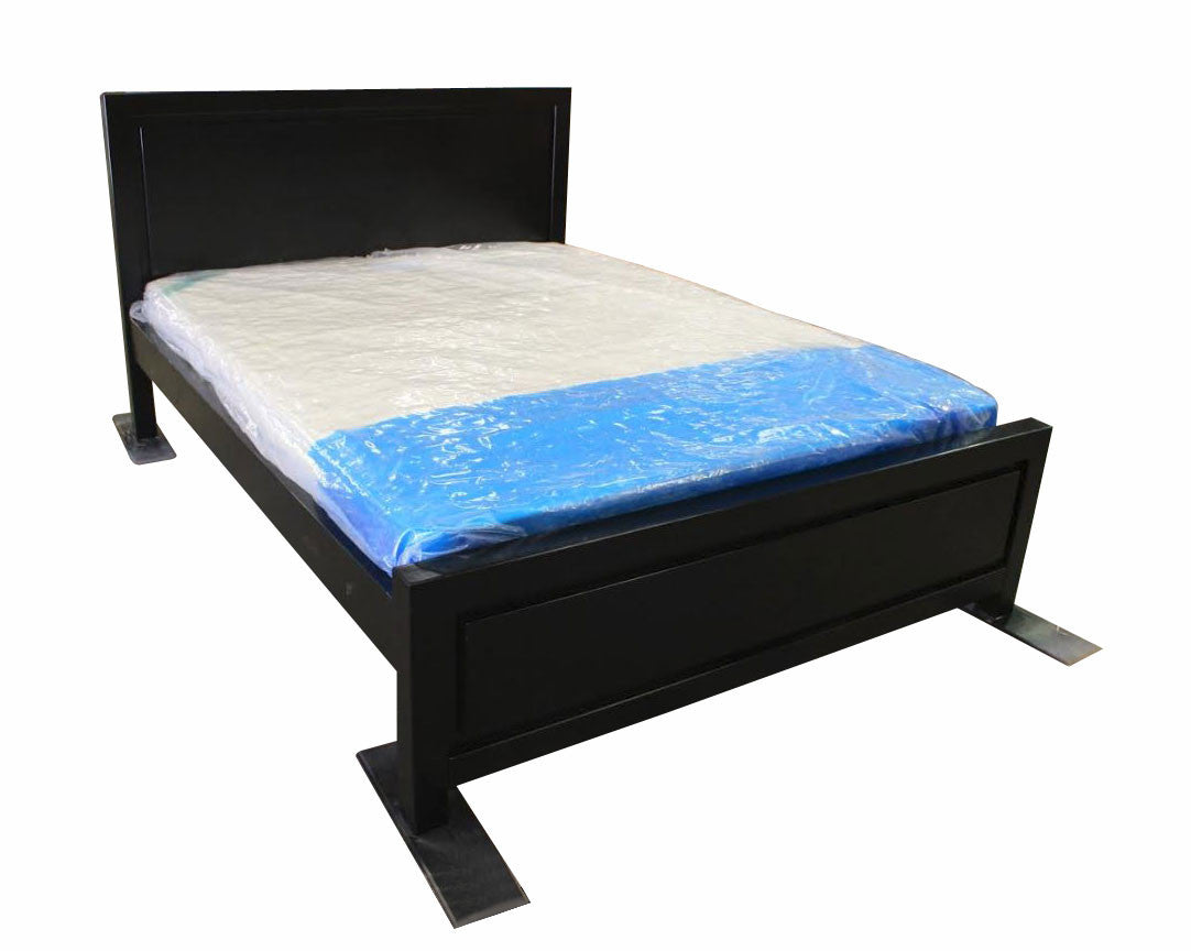 KING RONDO (AUSSIE MADE) SOLID PINE PANEL BED - ASSORTED COLOURS