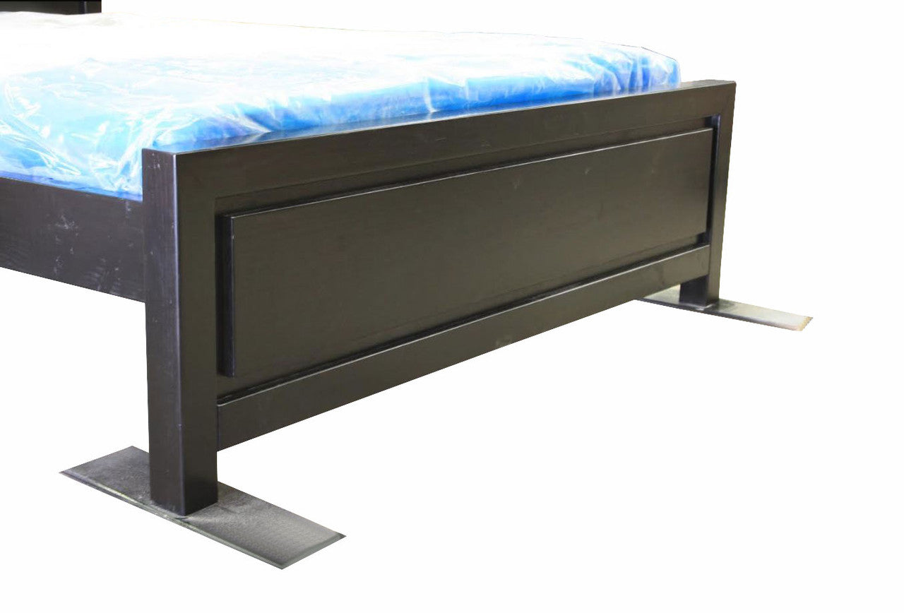 KING RONDO (AUSSIE MADE) SOLID PINE PANEL BED - ASSORTED COLOURS