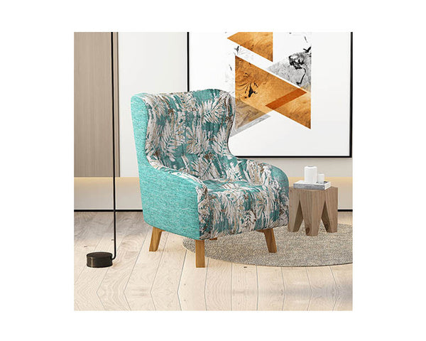 PINKY ARM CHAIR (PRINTING ON SEAT) - GREEN