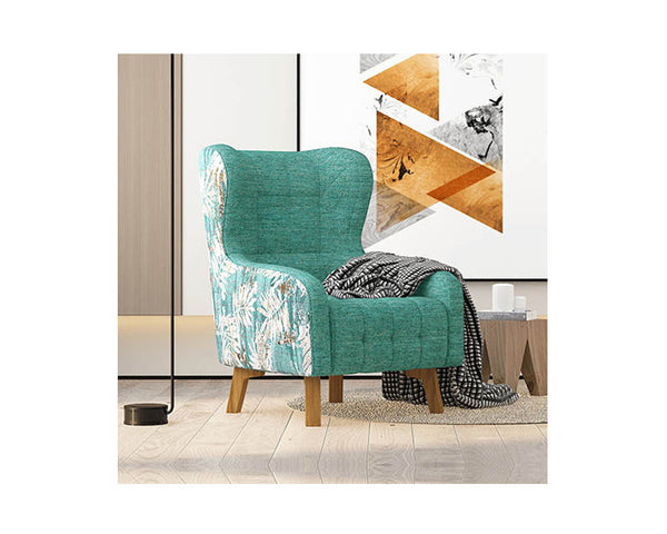 PINKY ARM CHAIR (PRINTING ON BACK) - GREEN