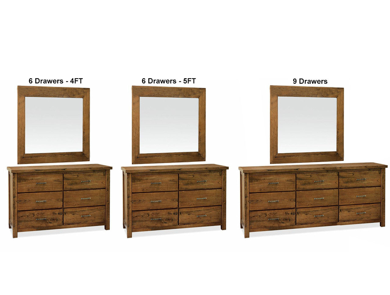 RADIUS (AUSSIE MADE) DRESSING TABLE WITH MIRROR COLLECTION - ASSORTED STAINED COLOURS - STARTING FROM $1299