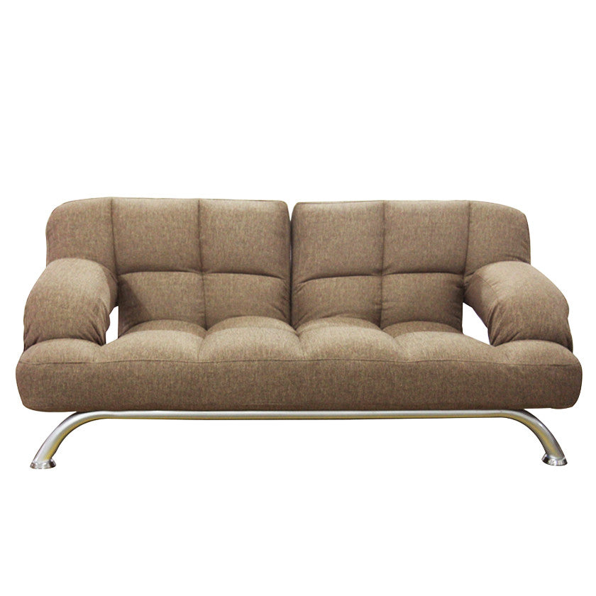 RIO (DA26) CLICK CLACK SOFA BED - BROWN