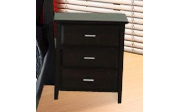 ROBI (AUSSIE MADE) 3 DRAWER BEDSIDE TABLE - ASSORTED STAINED COLOURS