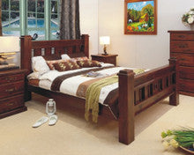 QUEEN RUSTIC BED