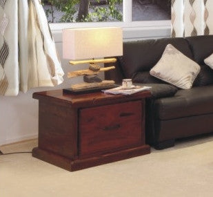 RUSTIC LAMP TABLE WITH 1 DRAWER - 700(W)